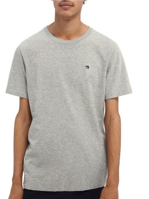 Scotch & Soda Basic T-Shirt Herren Grau | SN-SAS56459
