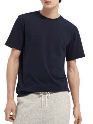 Scotch & Soda Basic T-Shirt Herren Navy | SN-SAS56467