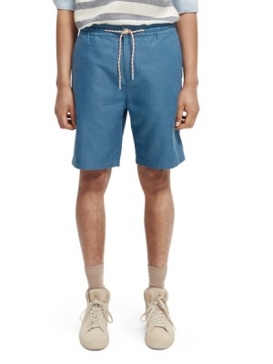 Scotch & Soda Fave Linen-blend Beach Kurze Hose Herren Grau | SN-SAS56644