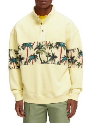 Scotch & Soda Garment-dyed High-neck Sweatshirts Herren Gelb | SN-SAS56424