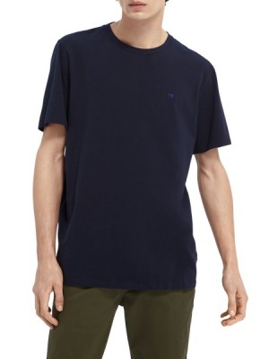 Scotch & Soda Klassische T-Shirt Herren Navy | SN-SAS56464