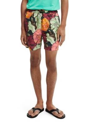 Scotch & Soda Mid-length Printed Swim Schwimmen Herren Mehrfarbig | SN-SAS56676
