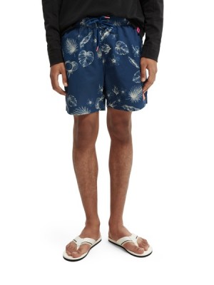 Scotch & Soda Mid-length Printed Swim Schwimmen Herren Mehrfarbig | SN-SAS56680