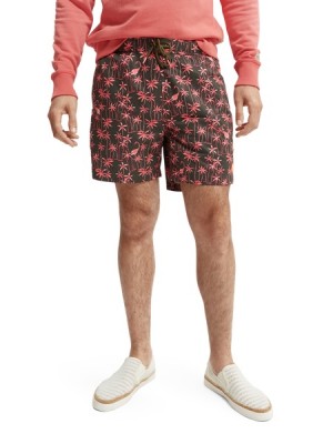Scotch & Soda Mid-length Printed Swim Schwimmen Herren Mehrfarbig | SN-SAS56682