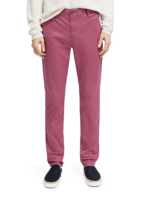 Scotch & Soda Mott Super-slim Fit Organic Baumwoll Hose Herren Bordeaux | SN-SAS56556
