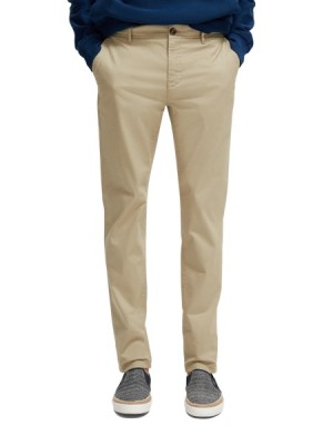Scotch & Soda Mott Super-slim Fit Organic Baumwoll Hose Herren Khaki | SN-SAS56577