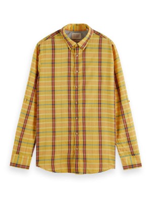 Scotch & Soda Regular Fit Checked Seersucker Hemd Herren Blau Mehrfarbig | SN-SAS56519