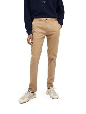 Scotch & Soda Stuart - Stretch | Regular Slim Fit Hose Herren Braun | SN-SAS56590
