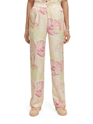 Scotch & Soda The Gia Mid-rise Weite-leg Printed Hose Damen Mehrfarbig | SN-SAS56841