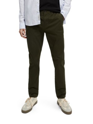 Scotch & Soda The Mott Super-slim Fit Organic Baumwoll Hose Herren Grün | SN-SAS56592