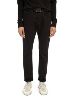 Scotch & Soda The Ralston Regular Slim Fit Jeans Herren Schwarz | SN-SAS56536