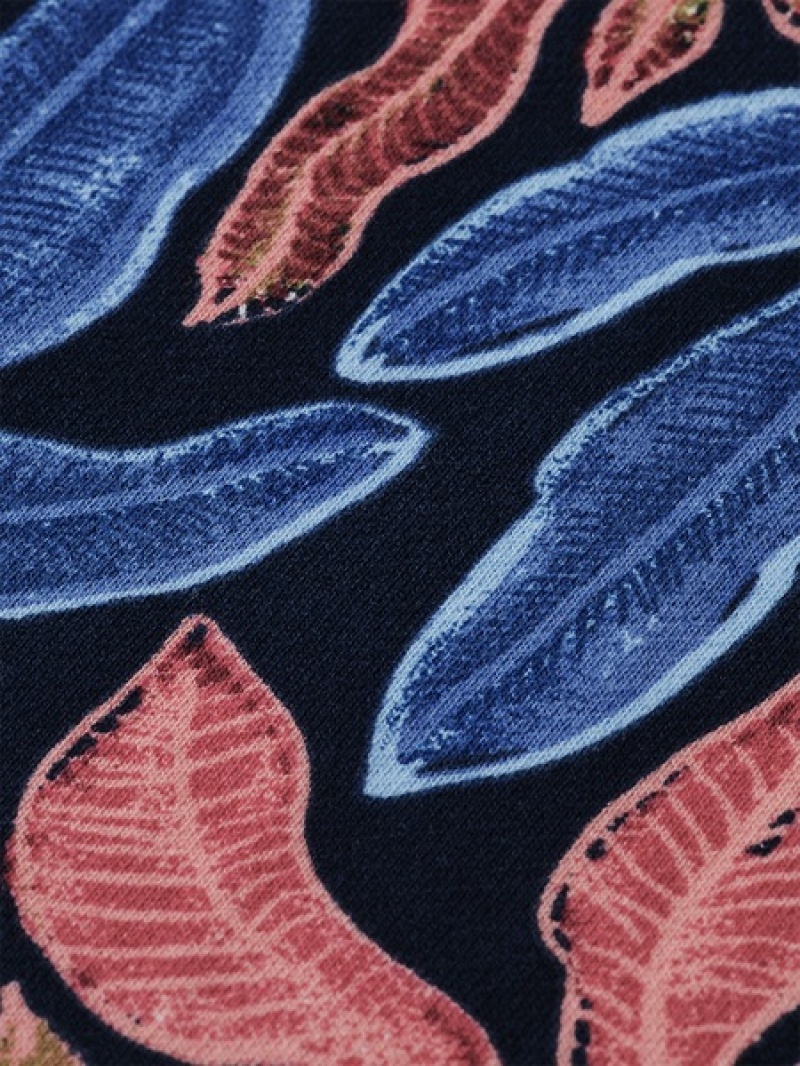 Scotch & Soda Big Aop Sweatshirts Herren Navy Mehrfarbig | SN-SAS56438