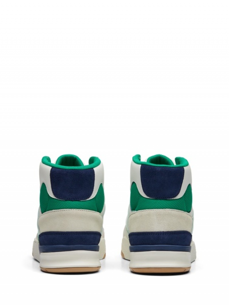 Scotch & Soda Court Cup Sneakers Herren Weiß Grün | SN-SAS56687