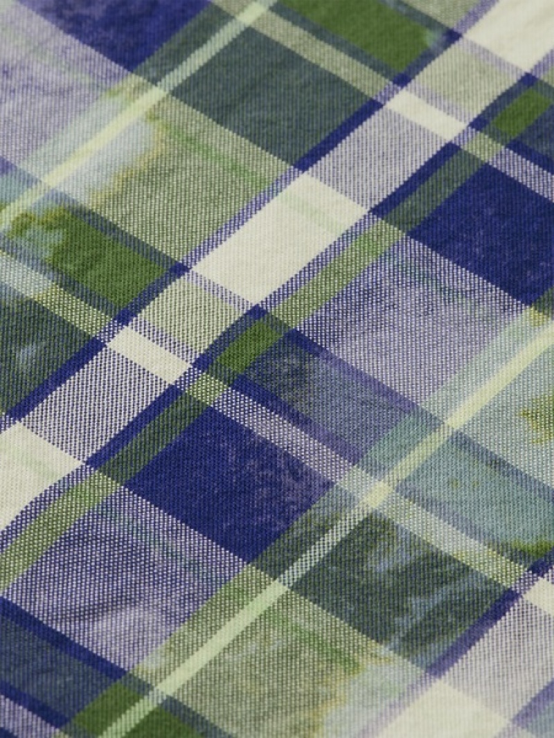 Scotch & Soda Denim Washed Checked Workwear Hemd Herren Grün | SN-SAS56523