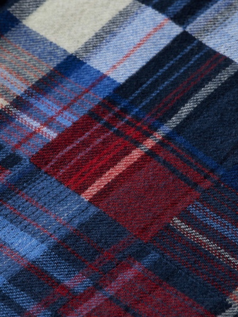 Scotch & Soda Flannel Check Hemd Herren Blau | SN-SAS56505