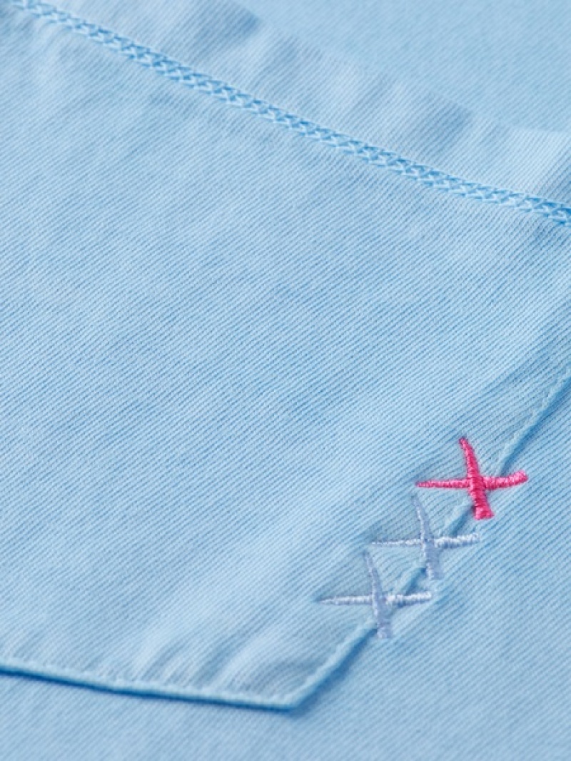 Scotch & Soda Garment Dye Pocket T-Shirt Herren Blau | SN-SAS56450
