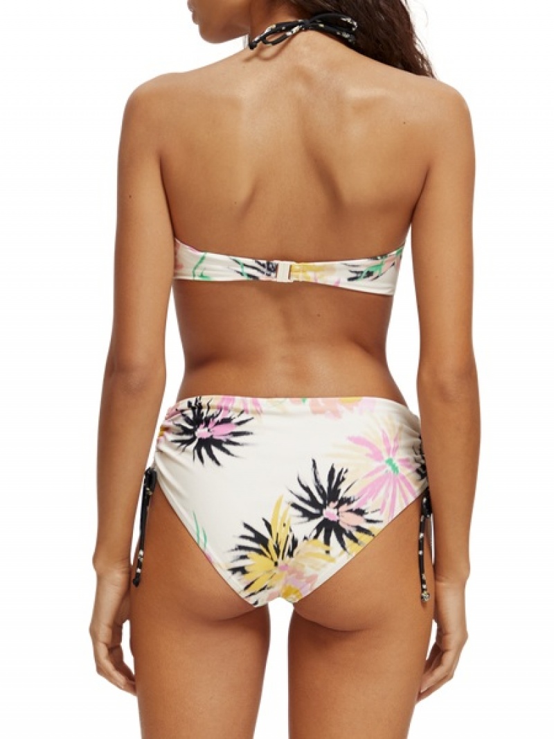 Scotch & Soda High-waist Bikini Bottom Badeanzug Damen Weiß | SN-SAS56892