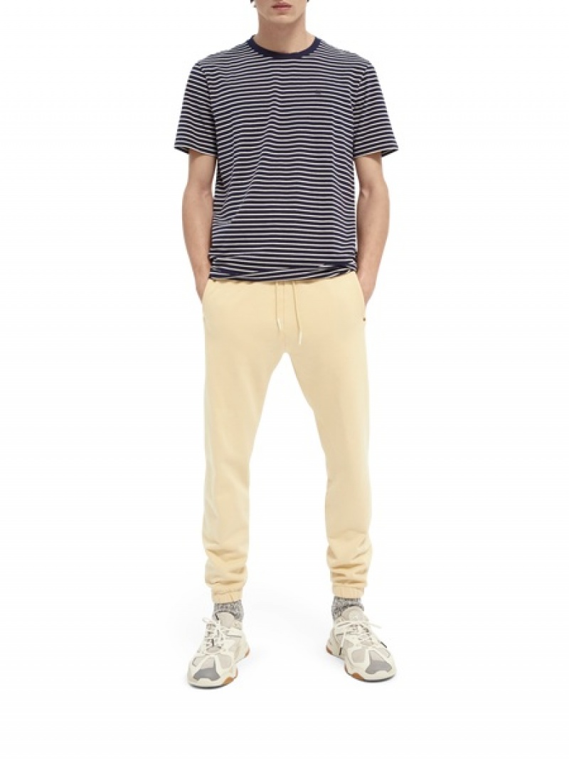 Scotch & Soda Klassische Gestreift T-Shirt Herren Mehrfarbig | SN-SAS56445