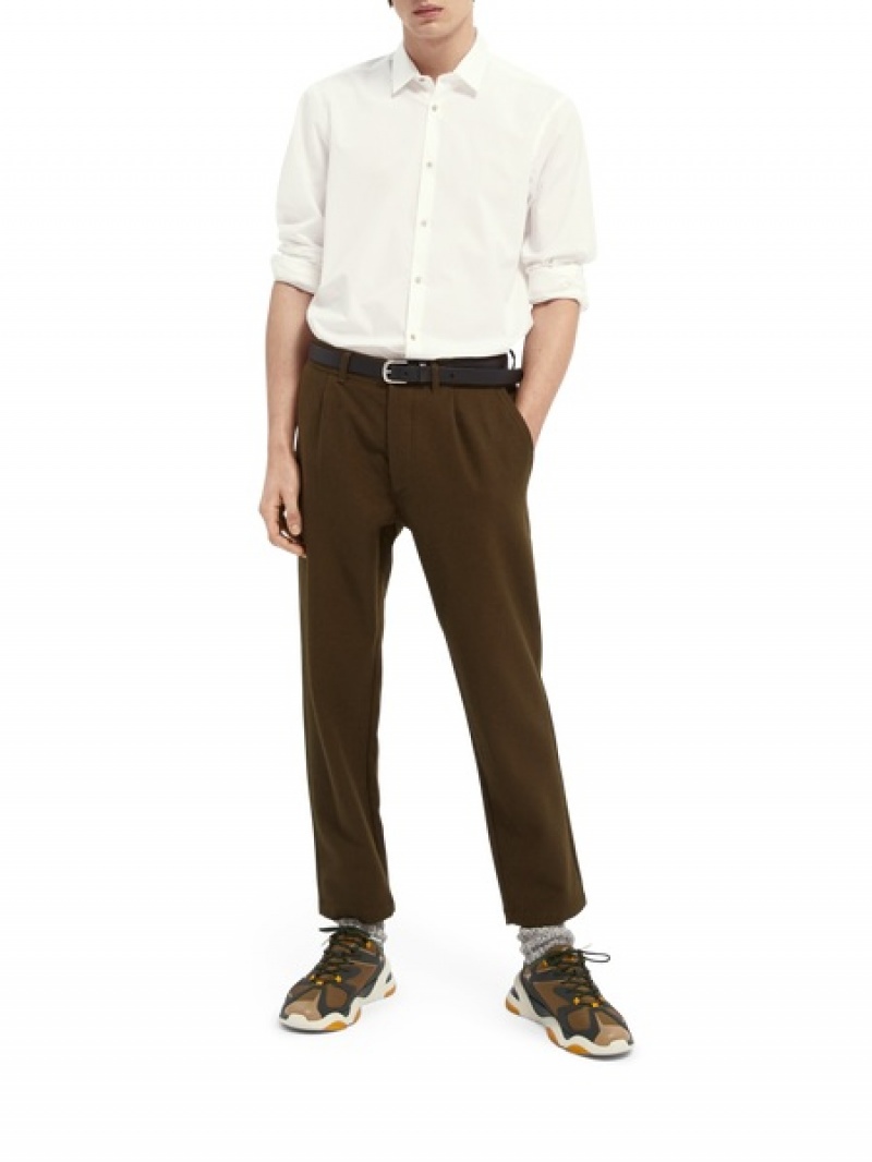 Scotch & Soda Klassische | Relaxed Fit Hemd Herren Weiß | SN-SAS56520