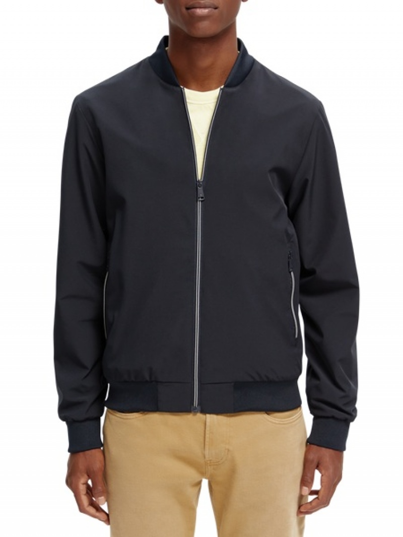 Scotch & Soda Laufschuhe Bomber Jacken Herren Navy | SN-SAS56616