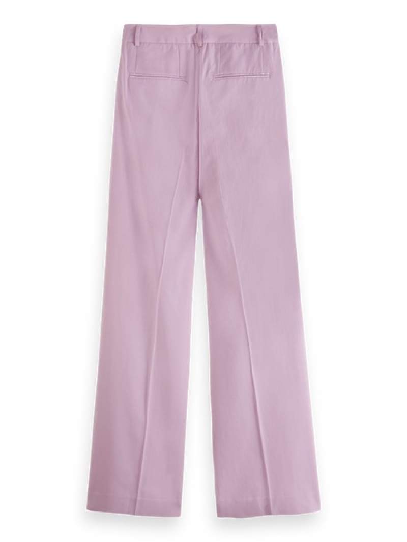 Scotch & Soda Low-rise Weite Leg Hosen Damen Lavendel | SN-SAS56839