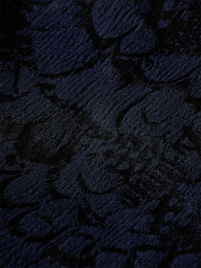 Scotch & Soda Lowry Feather Jacquard Hose Damen Navy | SN-SAS56852