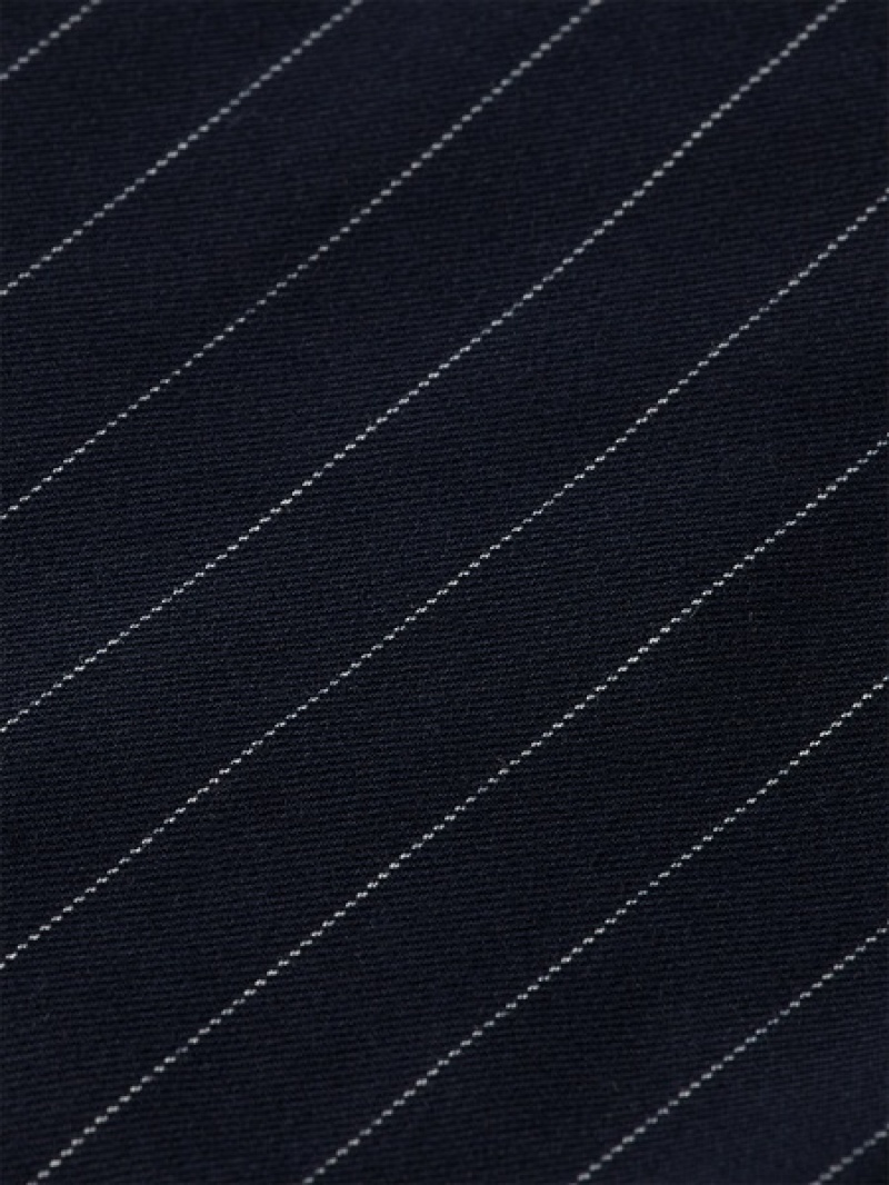 Scotch & Soda Maia Pinstripe Jogginghose Damen Navy | SN-SAS56855