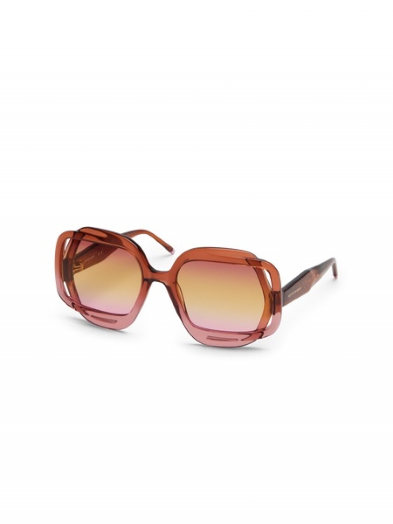 Scotch & Soda Marina Sonnenbrille Damen Bordeaux | SN-SAS56897