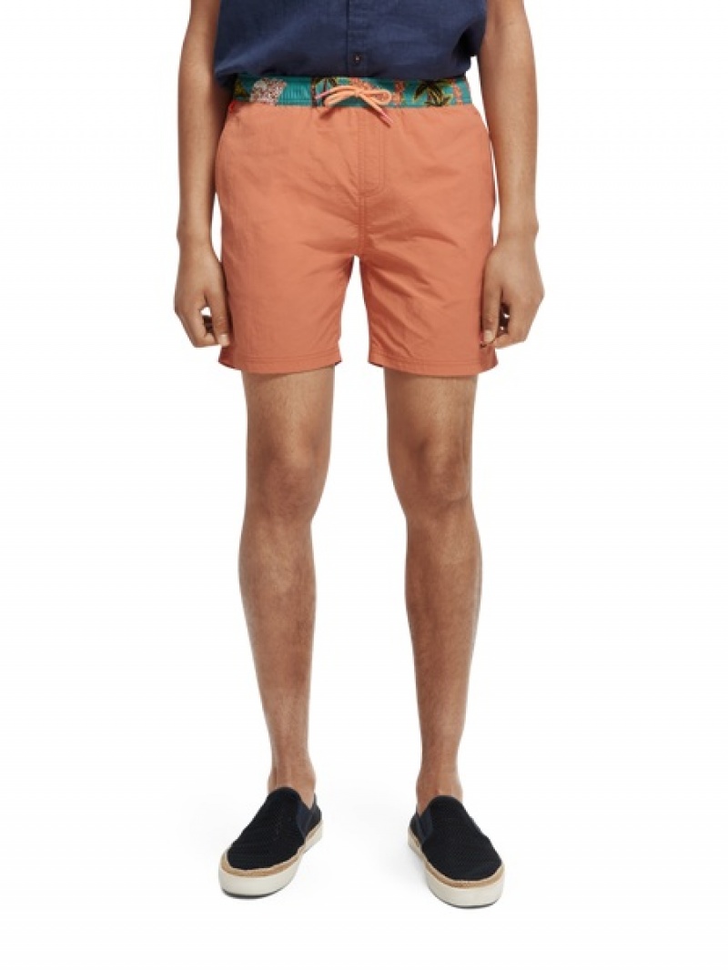 Scotch & Soda Mid-length Swim Schwimmen Herren Orange | SN-SAS56668