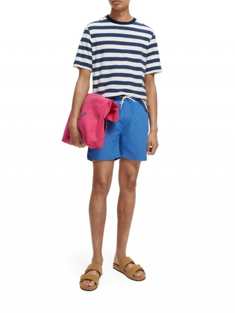 Scotch & Soda Mid-length Swim Schwimmen Herren Blau | SN-SAS56672
