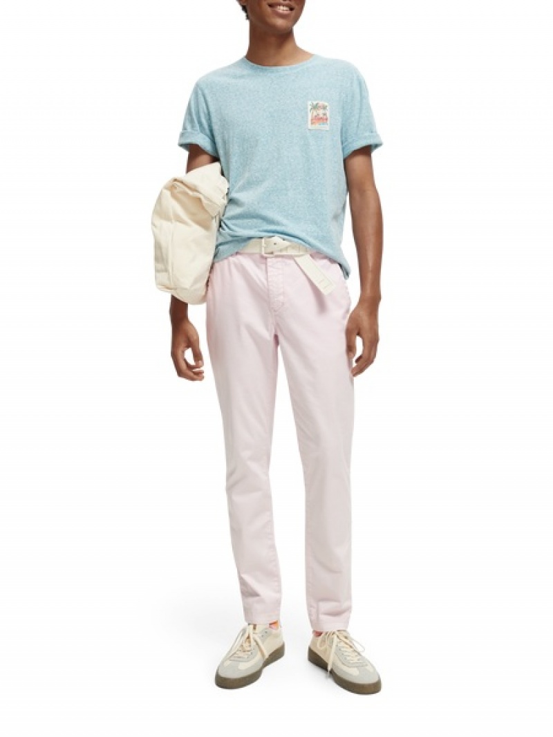 Scotch & Soda Mott Super Slim-fit Hose Herren Rosa | SN-SAS56572
