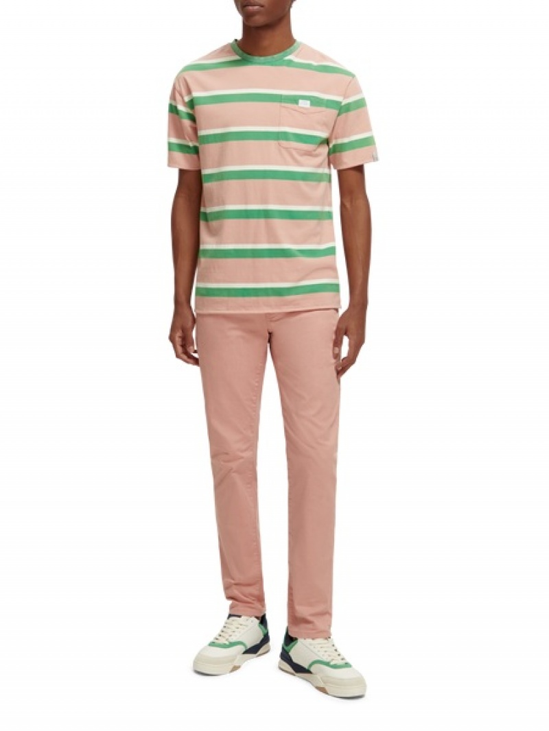 Scotch & Soda Mott Super-slim Fit Hose Herren Rosa | SN-SAS56562