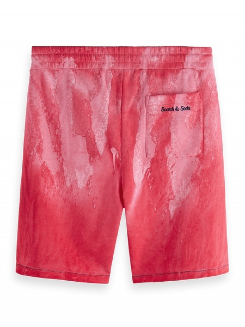 Scotch & Soda Oil-dye Sweat Kurze Hose Herren Rosa | SN-SAS56630