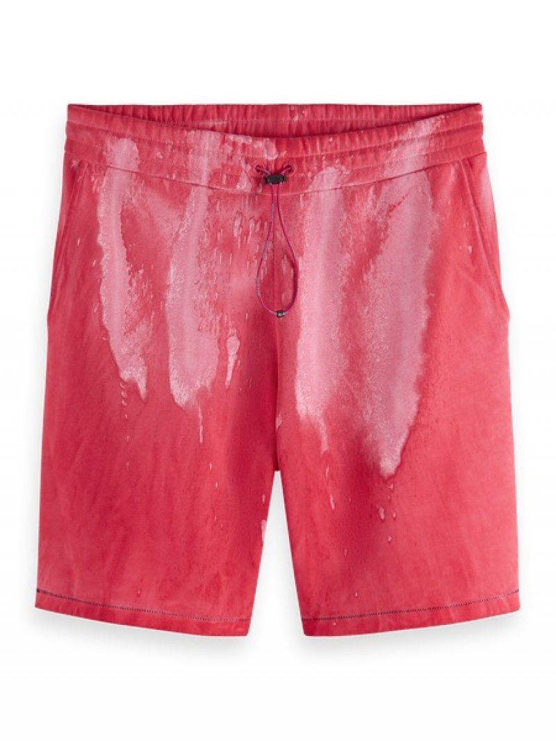 Scotch & Soda Oil-dye Sweat Kurze Hose Herren Rosa | SN-SAS56630