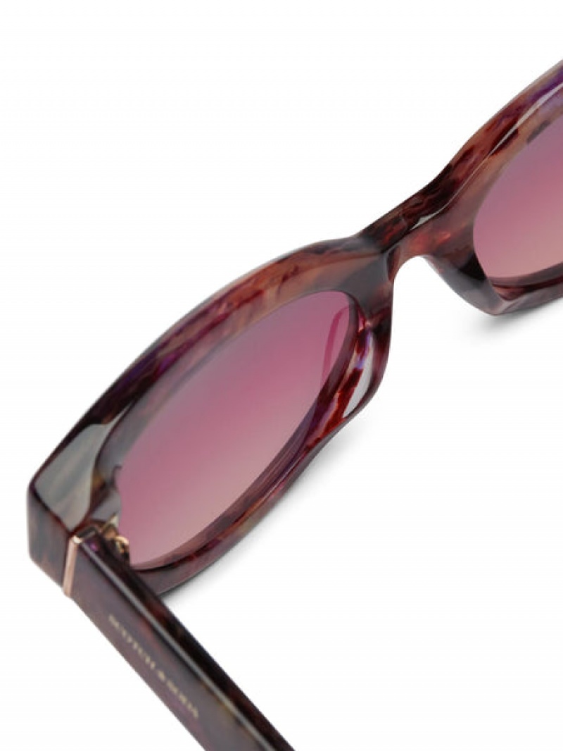 Scotch & Soda Otto Sonnenbrille Damen Lila Grau | SN-SAS56899