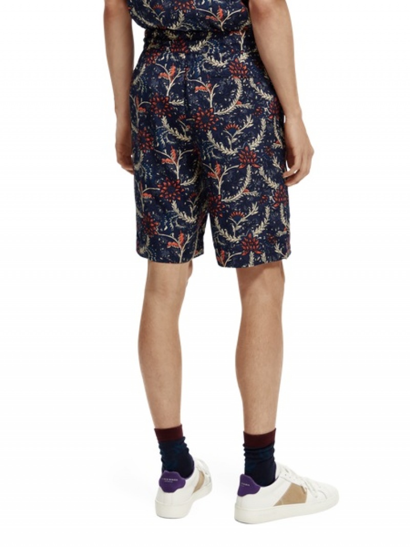 Scotch & Soda Printed Kurze Hose Herren Mehrfarbig | SN-SAS56651