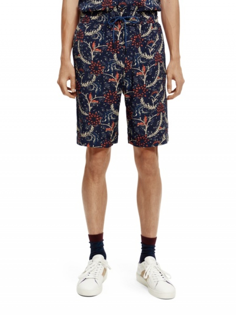 Scotch & Soda Printed Kurze Hose Herren Mehrfarbig | SN-SAS56651