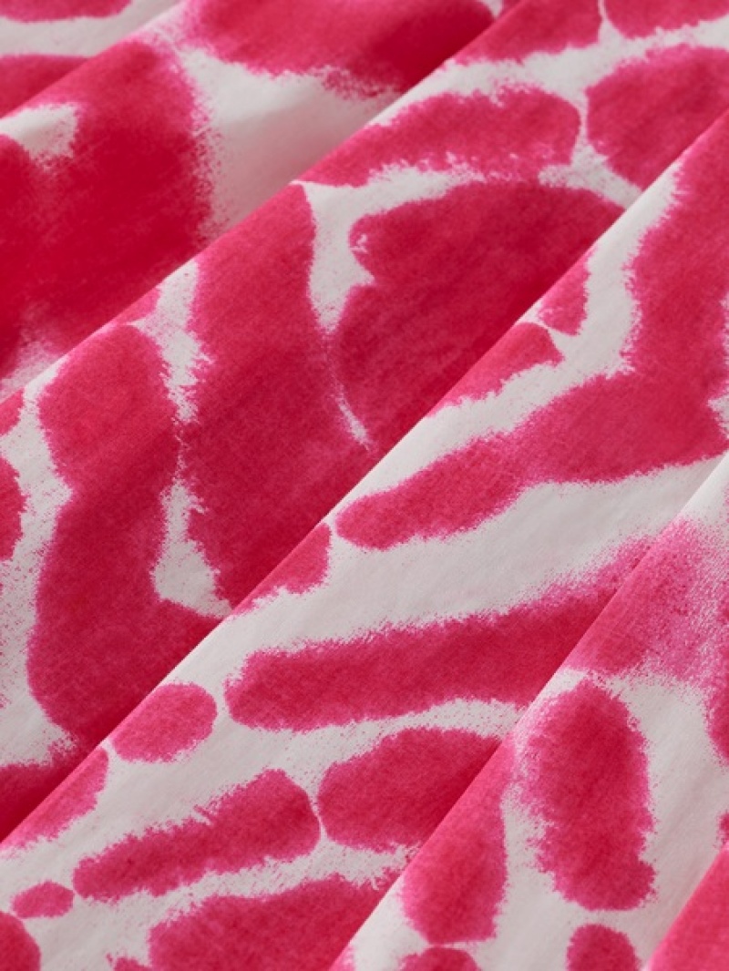 Scotch & Soda Printed With Pleats GolfSkirts Damen Rosa | SN-SAS56798