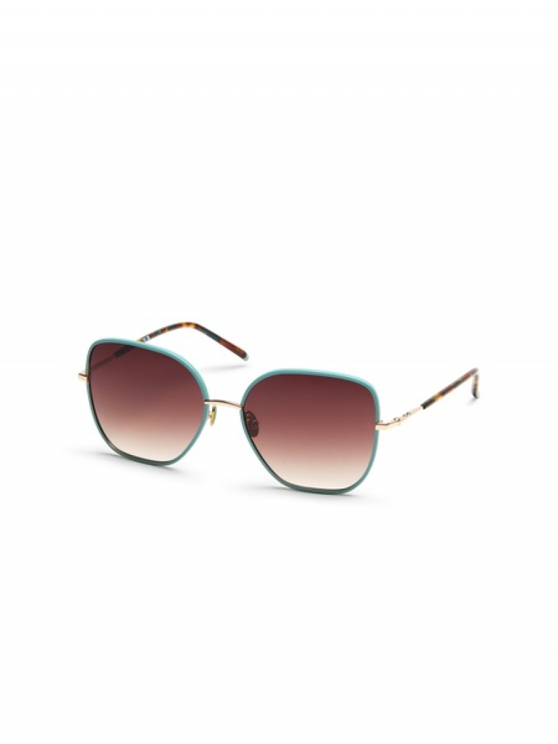 Scotch & Soda Pristina Sonnenbrille Damen Gold Mintfarben | SN-SAS56896