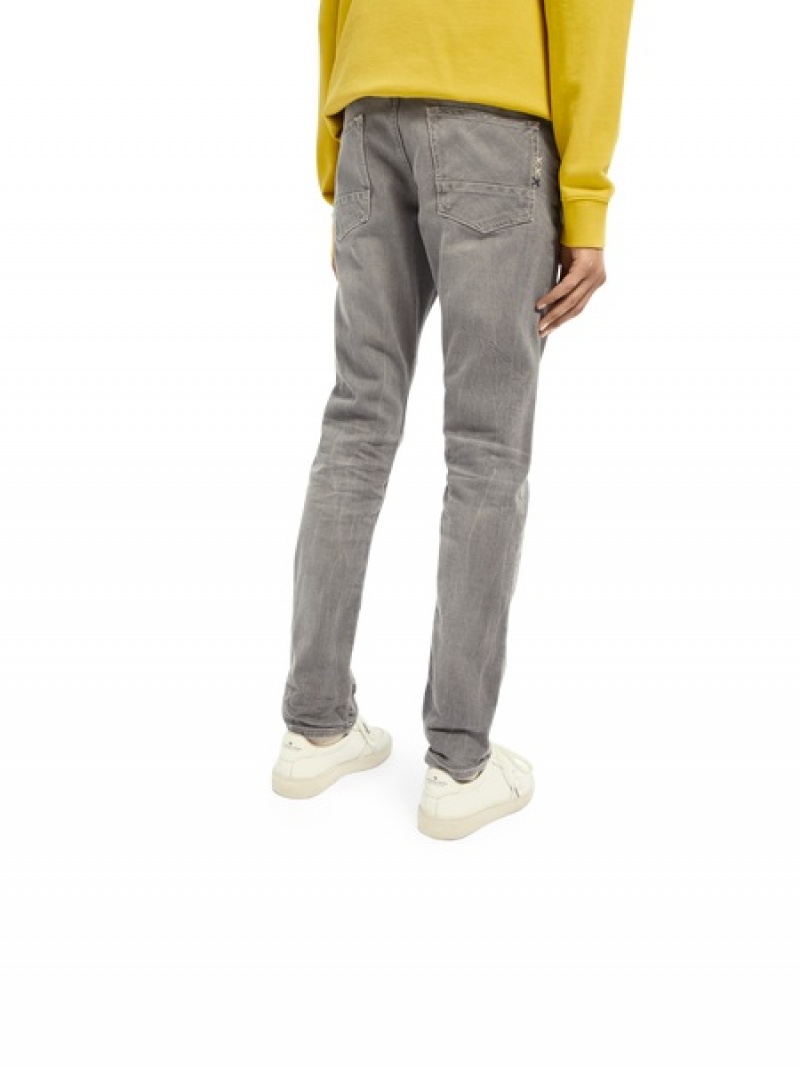 Scotch & Soda Ralston - Stone And Sand Jeans Herren Grau | SN-SAS56546