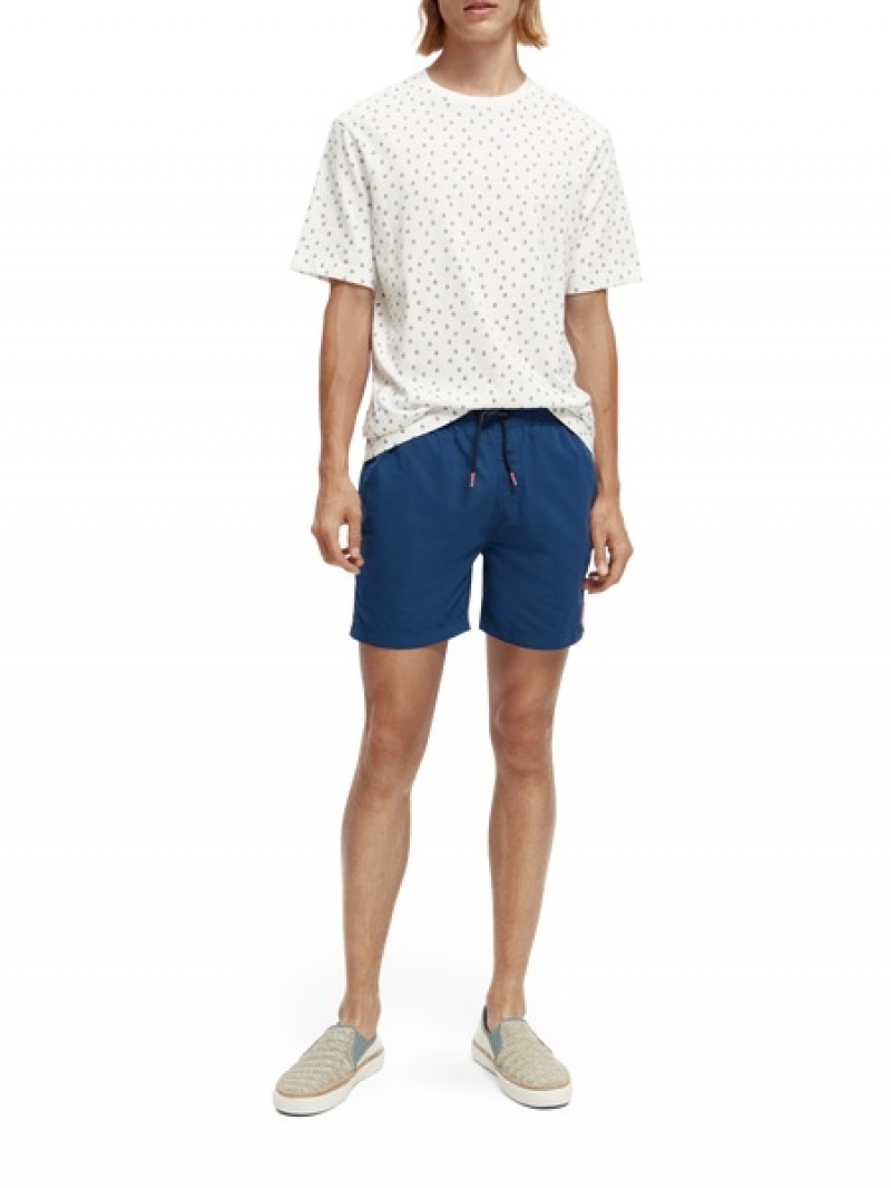 Scotch & Soda Regular Fit Printed Organic T-Shirt Herren Mehrfarbig | SN-SAS56452