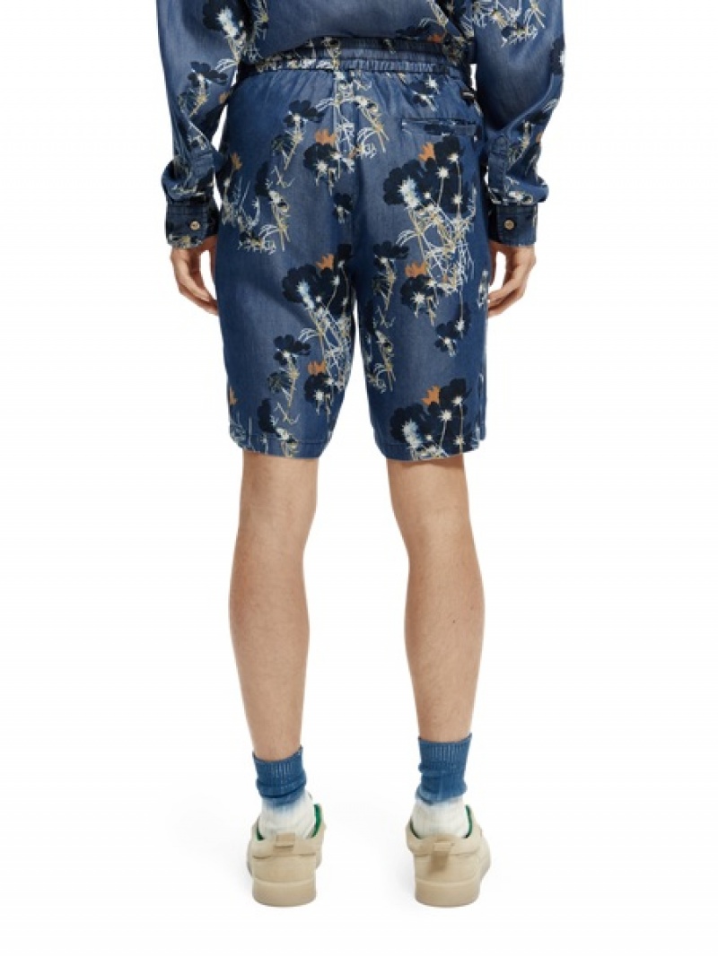Scotch & Soda Relaxed Fit Printed Kurze Hose Herren Mehrfarbig | SN-SAS56642