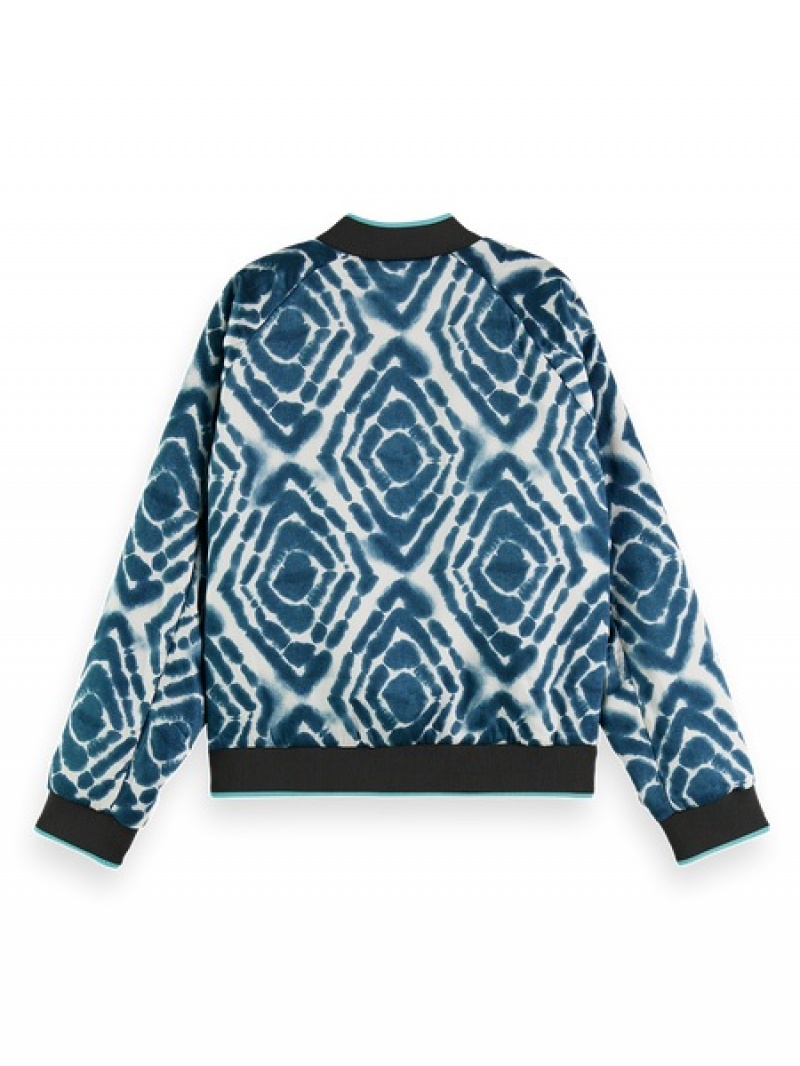 Scotch & Soda Reversible Bomber Jacken Damen Grün | SN-SAS56873