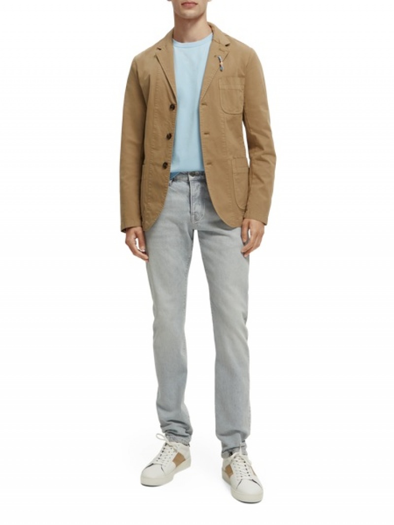 Scotch & Soda Single-breasted Blazer Herren Braun | SN-SAS56549