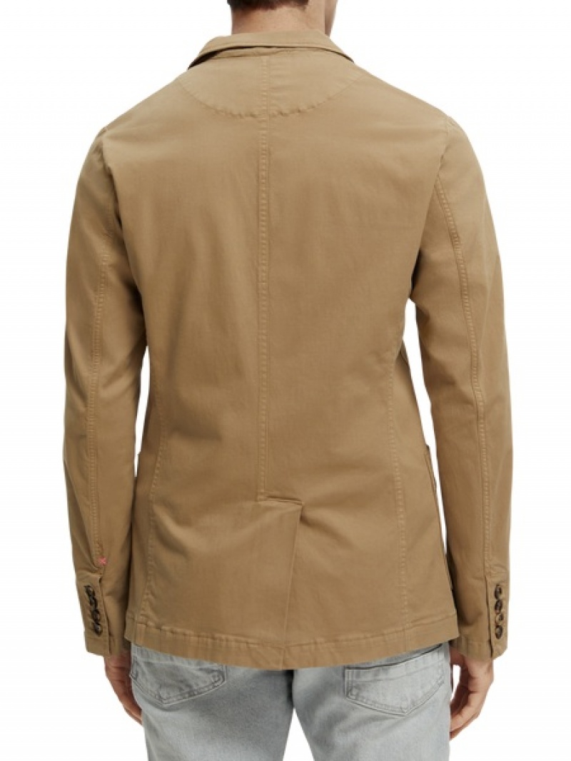 Scotch & Soda Single-breasted Blazer Herren Braun | SN-SAS56549