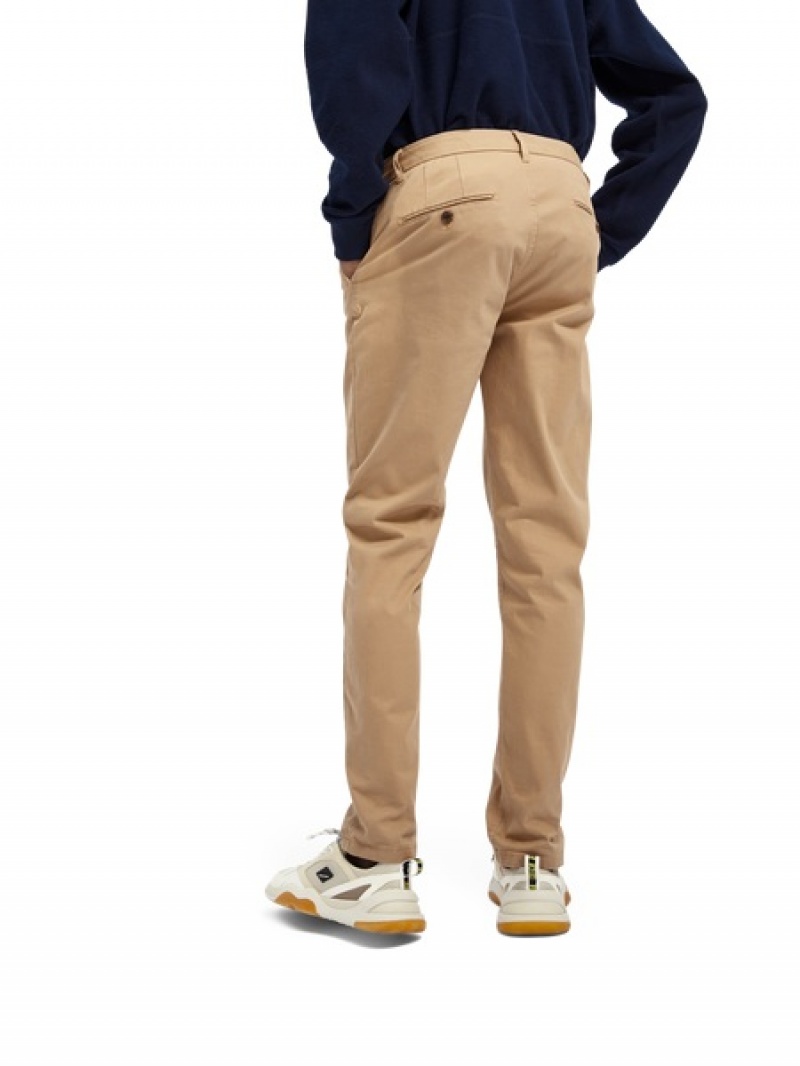 Scotch & Soda Stuart - Stretch | Regular Slim Fit Hose Herren Braun | SN-SAS56590