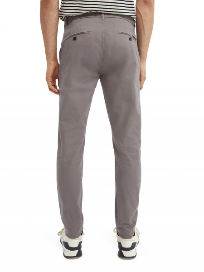 Scotch & Soda Stuart - Stretch | Regular Slim Fit Hose Herren Grau | SN-SAS56595