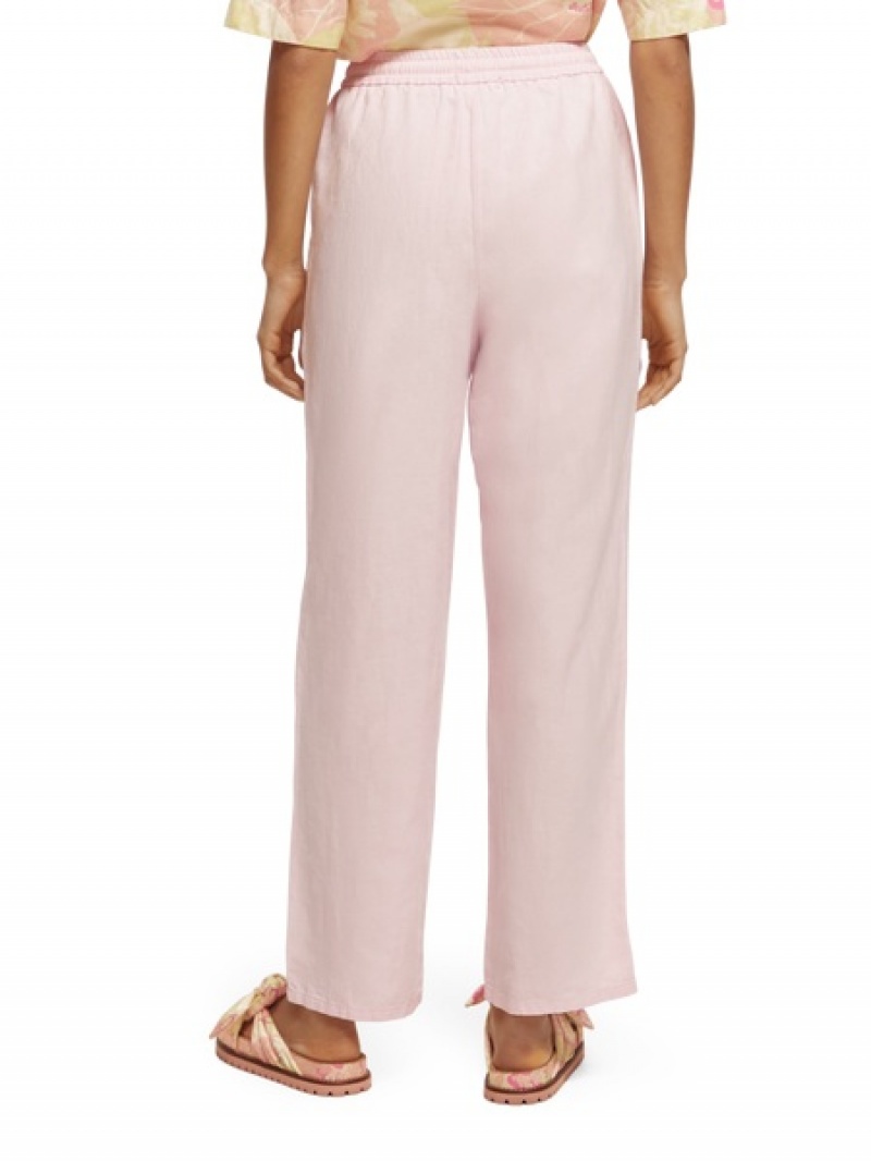Scotch & Soda The Aubrey High-rise Balloon Fit Hosen Damen Rosa Rosa | SN-SAS56842