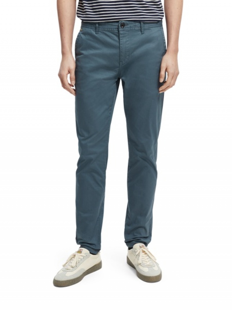 Scotch & Soda The Mott Super-slim Fit Organic Baumwoll Hose Herren Grau | SN-SAS56593