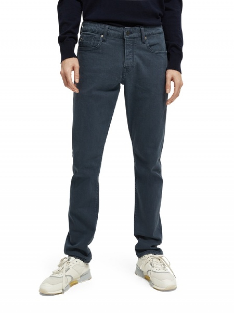 Scotch & Soda The Ralston Regular Slim Fit Grey Toned Jeans Herren Navy | SN-SAS56529